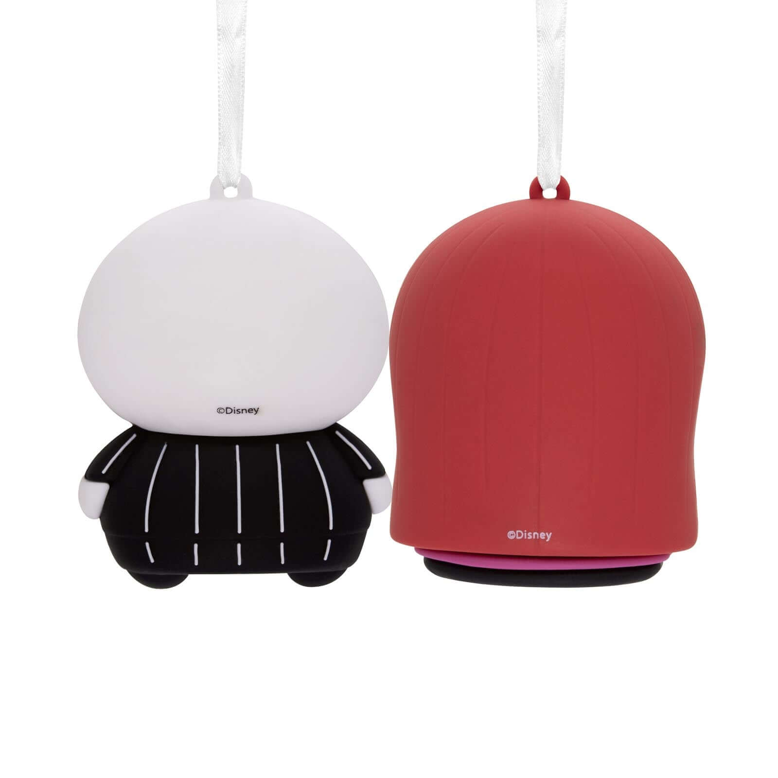 Better Together Disney Tim Burton's The Nightmare Before Christmas Jack and Sally Magnetic, set of 2, showing stylised designs with magnet detail.