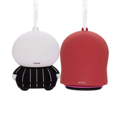 Better Together Disney Tim Burton's The Nightmare Before Christmas Jack and Sally Magnetic, set of 2, showing stylised designs with magnet detail.