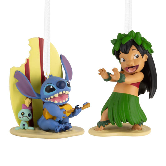 Disney Lilo & Stitch, Set of 2 - Hallmark Christmas Ornament