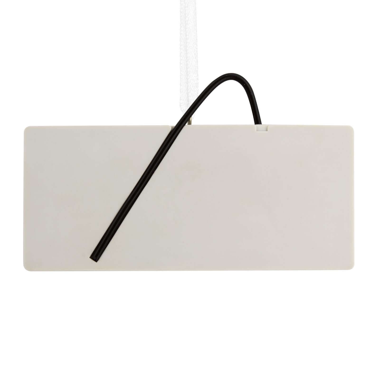 Nintendo Entertainment System Video Game Controller - Hallmark Christmas Ornament back view featuring a hanging tag with string.