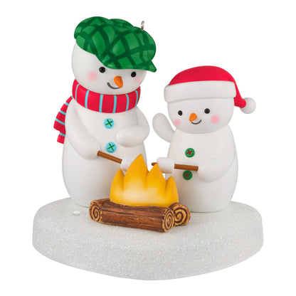 Roasting Musical Marshmallows Snowman — 2025 Hallmark Keepsake Christmas Ornament