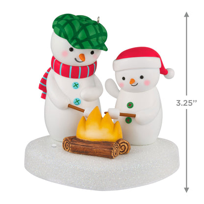 Roasting Musical Marshmallows Snowman — 2025 Hallmark Keepsake Christmas Ornament