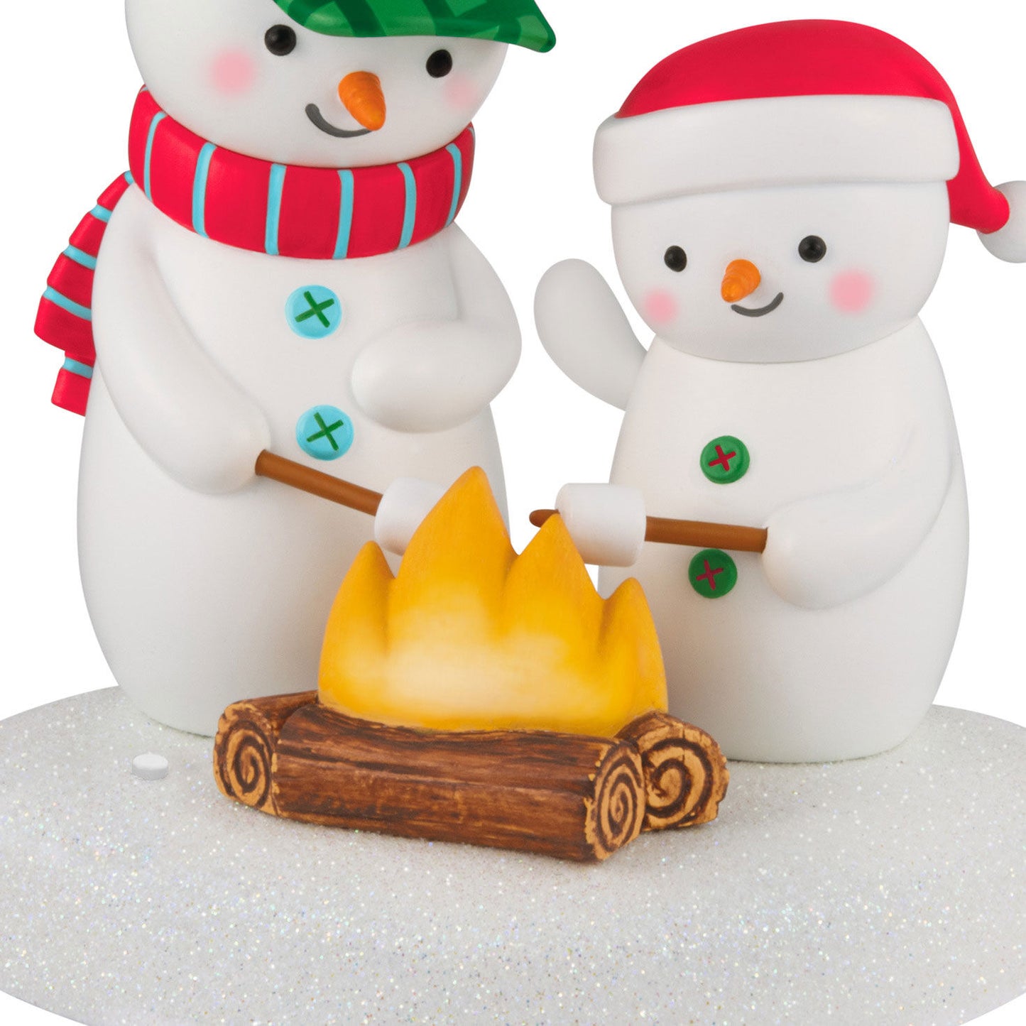 Roasting Musical Marshmallows Snowman — 2025 Hallmark Keepsake Christmas Ornament