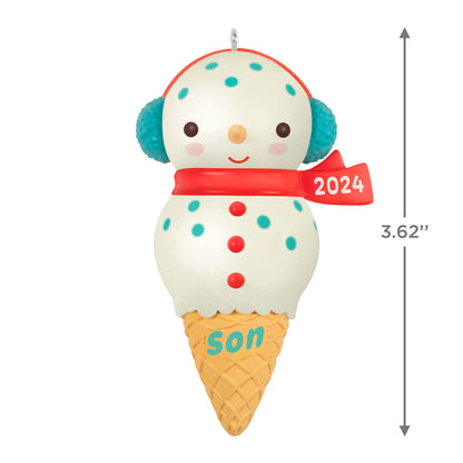 Son Snowman Ice Cream Cone — Hallmark Keepsake Christmas Ornament