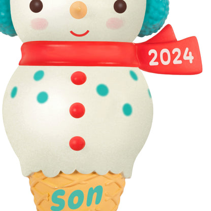 Son Snowman Ice Cream Cone — Hallmark Keepsake Christmas Ornament