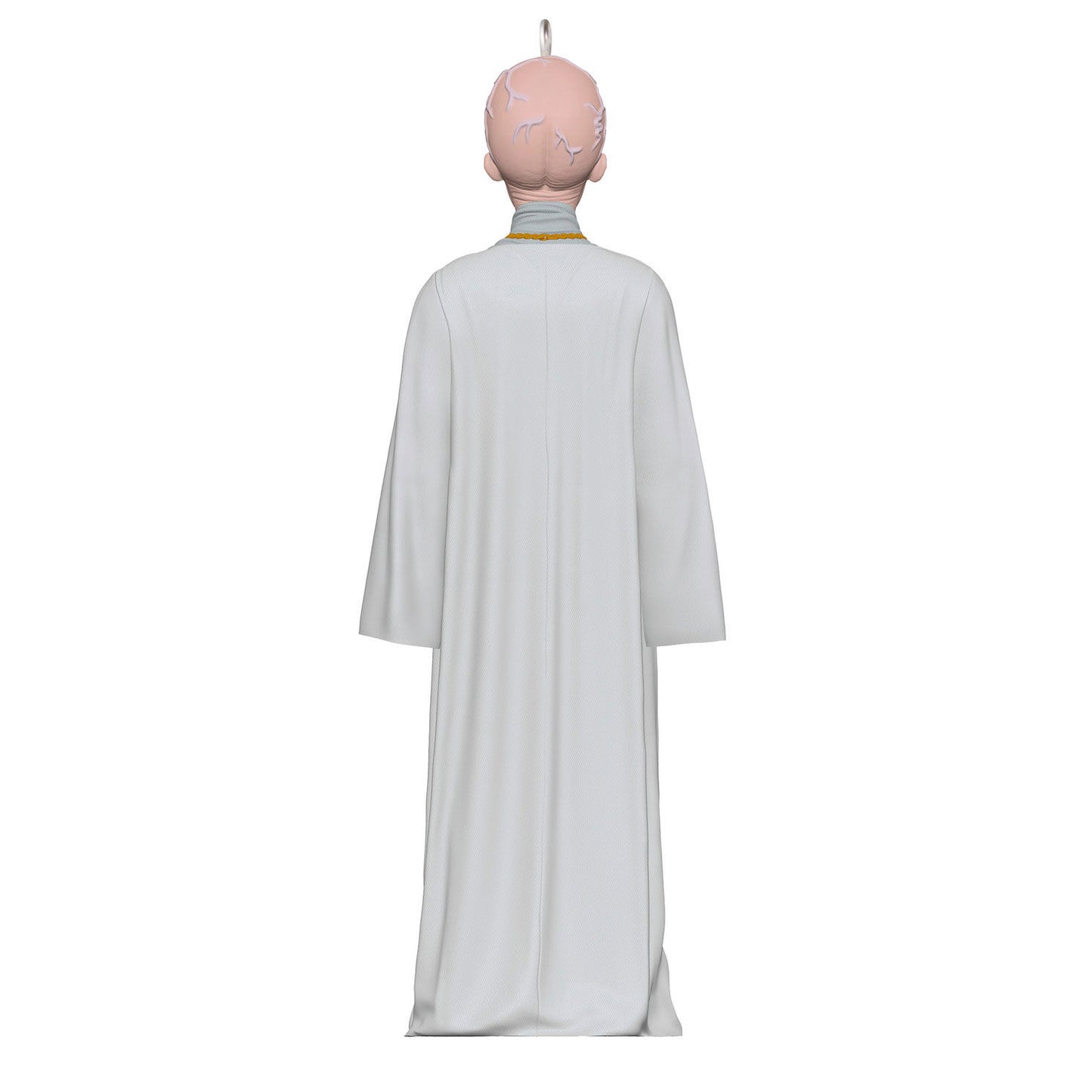 Star Trek™ The Keeper — Hallmark Keepsake Christmas Ornament, rear view, featuring detailed white robe and head design.
