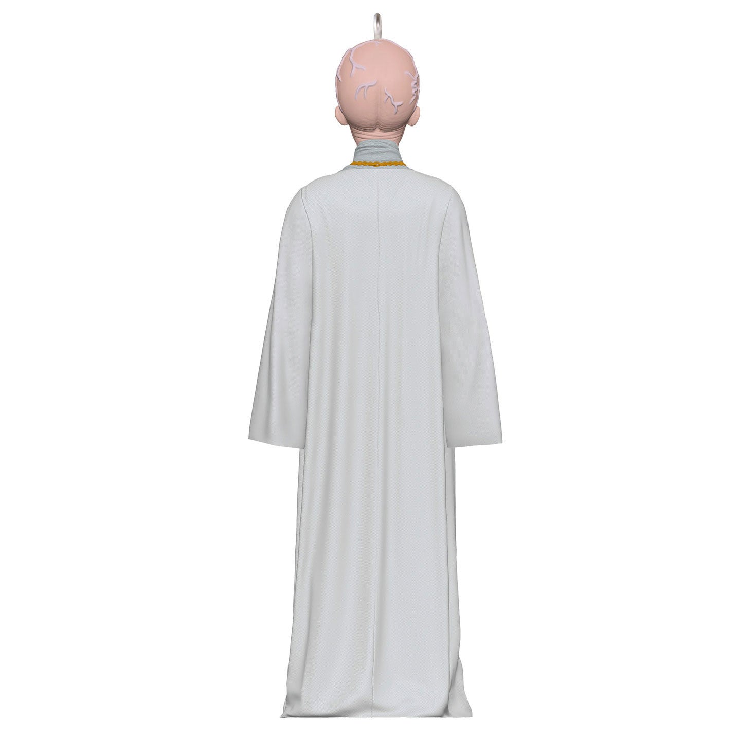 Star Trek™ The Keeper — Hallmark Keepsake Christmas Ornament, rear view, featuring detailed white robe and head design.
