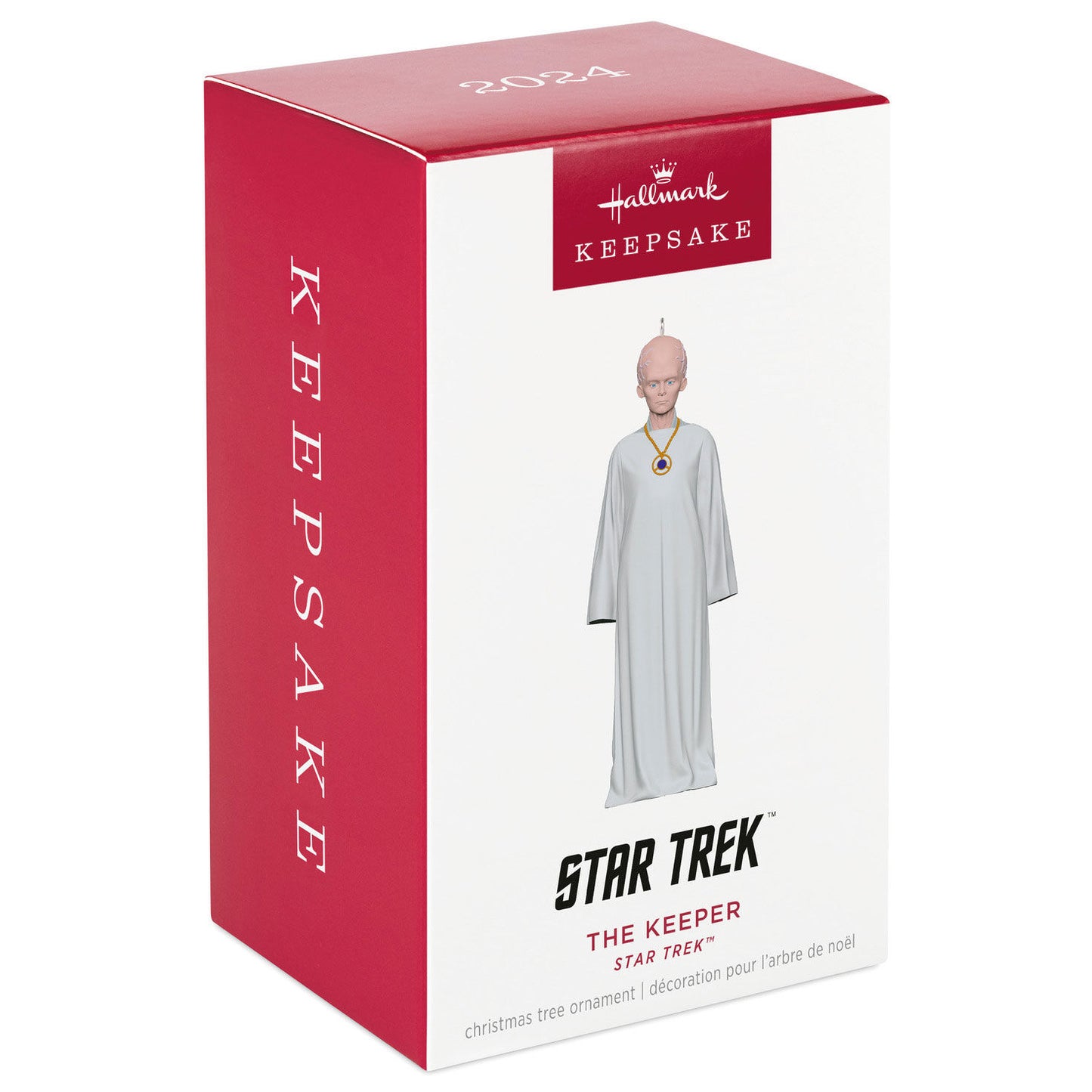 Star Trek™ The Keeper — Hallmark Keepsake Christmas Ornament in packaging, featuring the iconic character from the series.