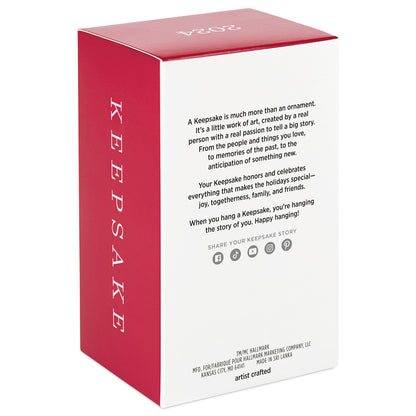 Star Trek™ The Keeper — Hallmark Keepsake Christmas Ornament boxed view with red and white packaging showcasing product details.