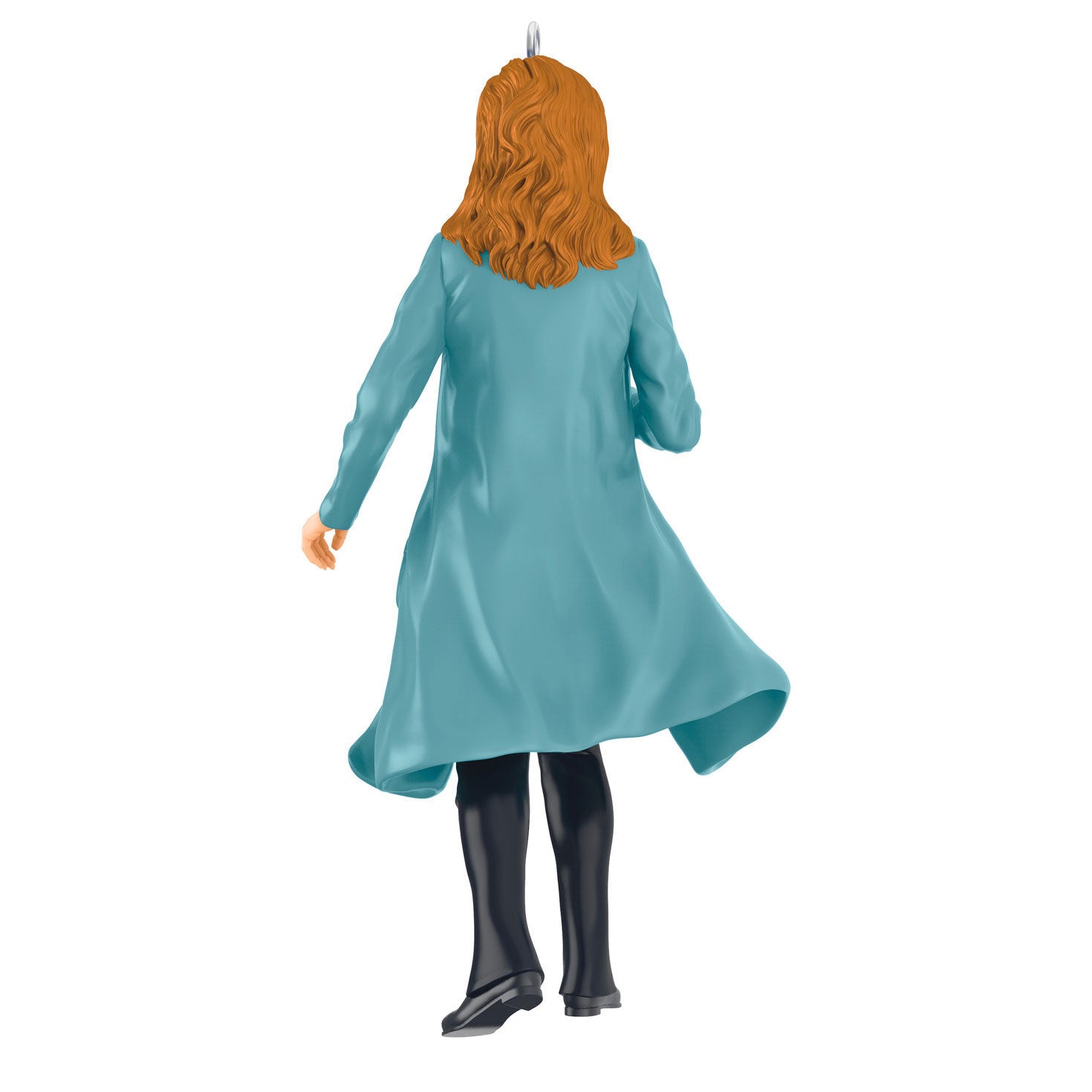 Star Trek™: The Next Generation Dr. Beverly Crusher — Hallmark Keepsake Christmas Ornament, plastic ornament, showing back view with flowing blue lab coat.
