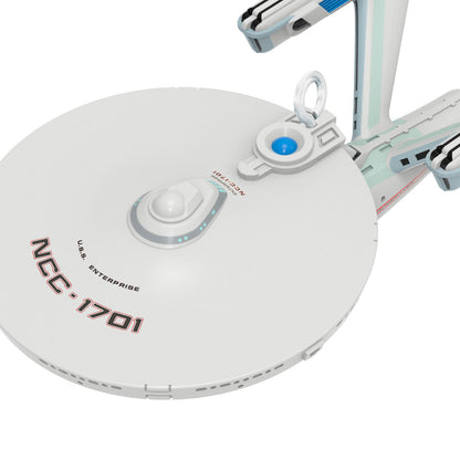 Star Trek™: The Motion Picture U.S.S. Enterprise NCC-1701 Refit (Miniature) — Hallmark Keepsake Christmas Ornament close up of saucer section detail