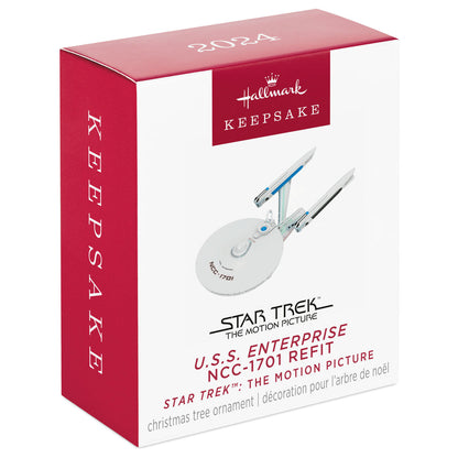 Star Trek™: The Motion Picture U.S.S. Enterprise NCC-1701 Refit (Miniature) — Hallmark Keepsake Christmas Ornament in its packaging, 2024 edition