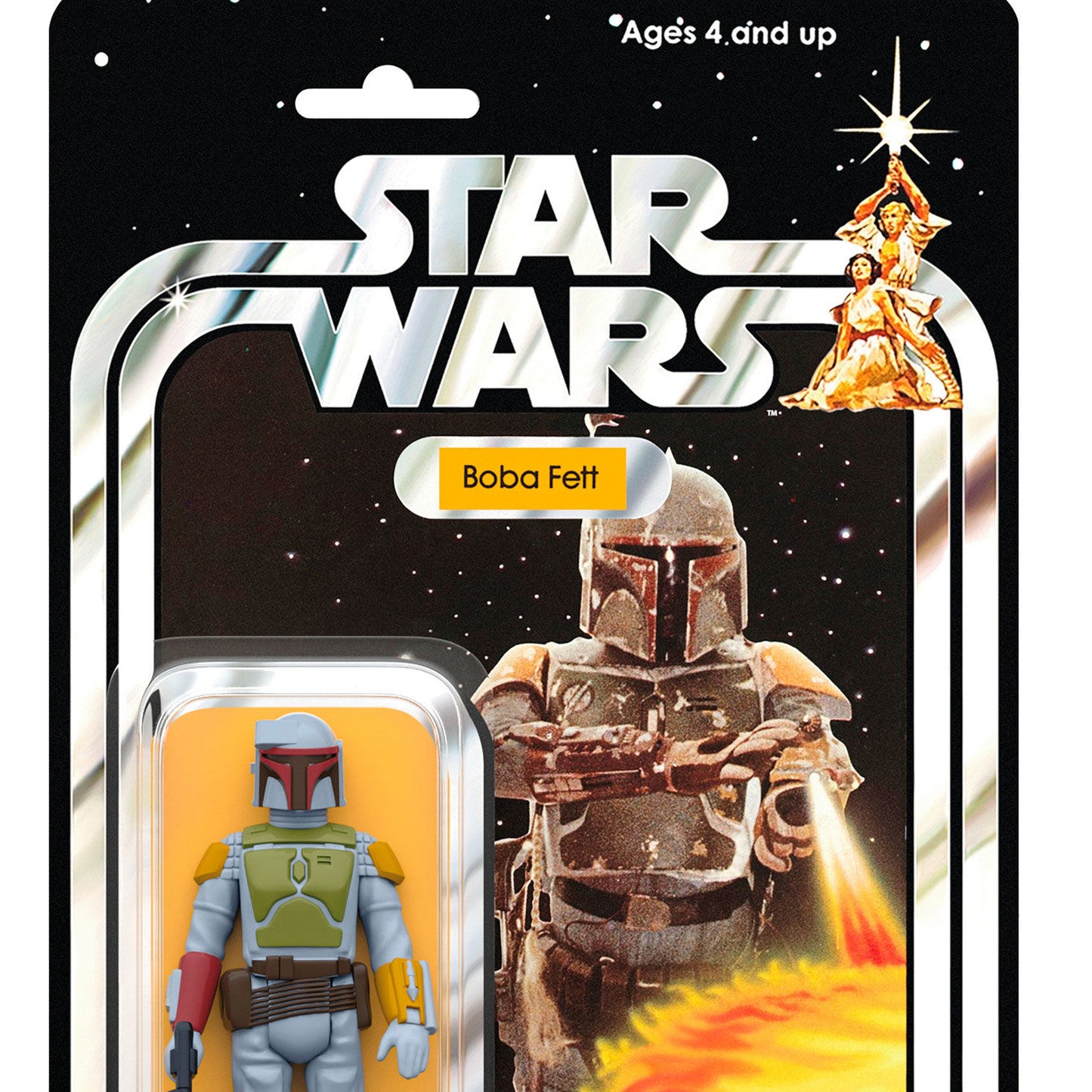 Star Wars™ Boba Fett™ vintage figure — 2026 Hallmark Keepsake Christmas Ornament in classic packaging with vibrant colours.