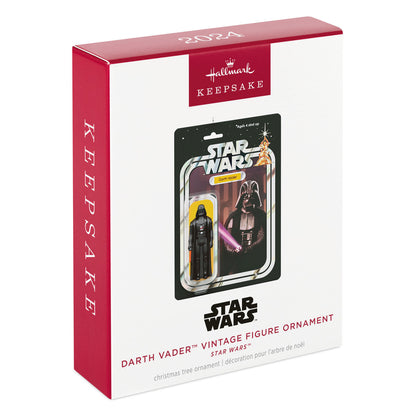 Star Wars™ Darth Vader™ vintage figure — Hallmark Keepsake Christmas ornament in original packaging, 2024 release.