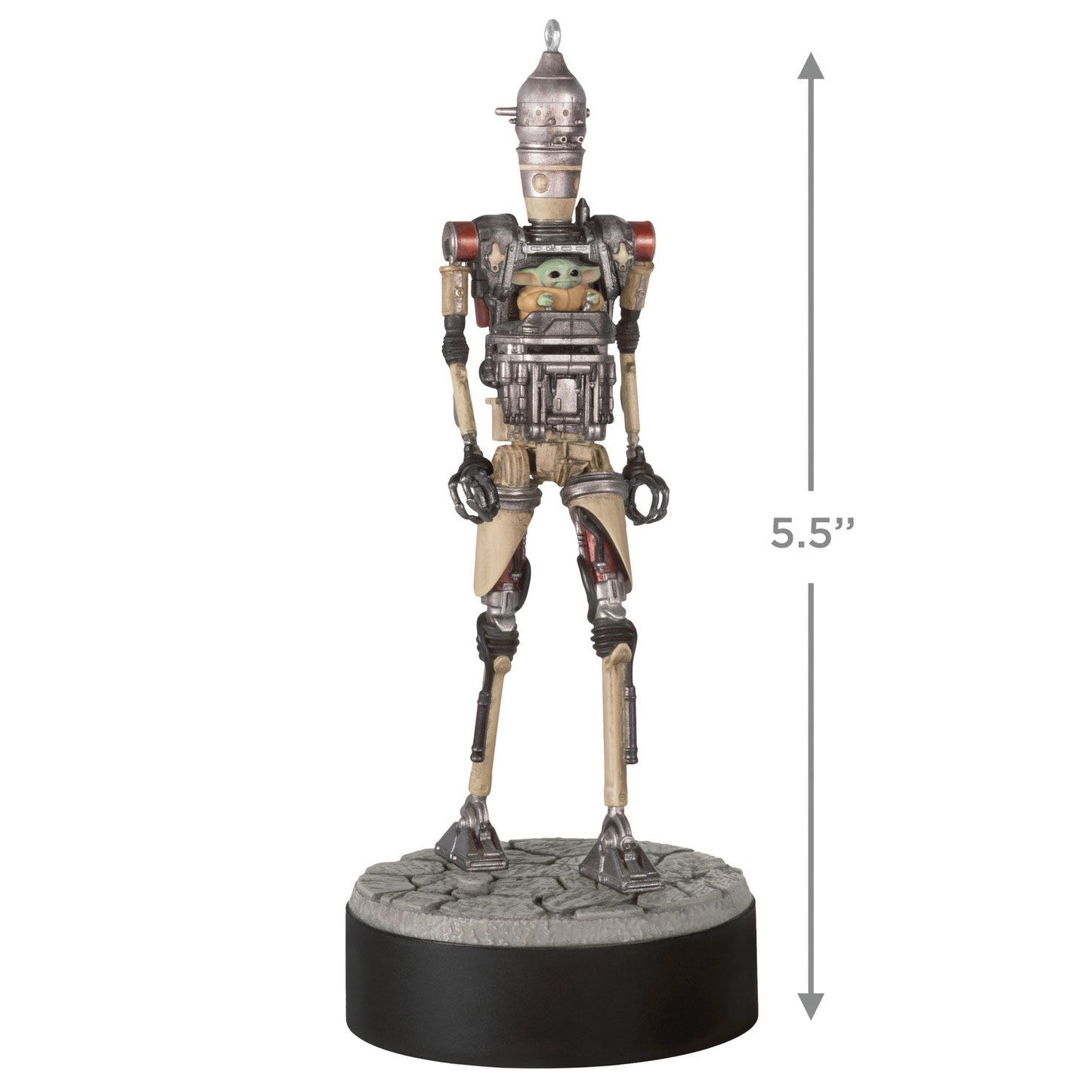Star Wars™: The Mandalorian™ Grogu™ Operating IG-12™ Ornament With Sound — 2025 Hallmark Keepsake Christmas Ornament