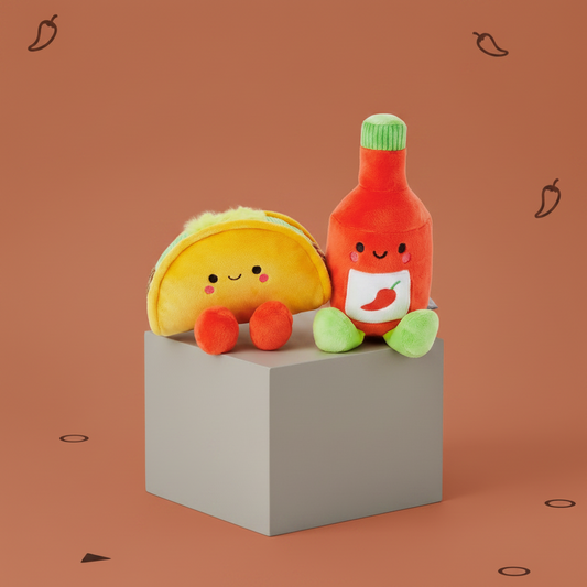 Taco and Hot Sauce Magnetic Plush – Better Together