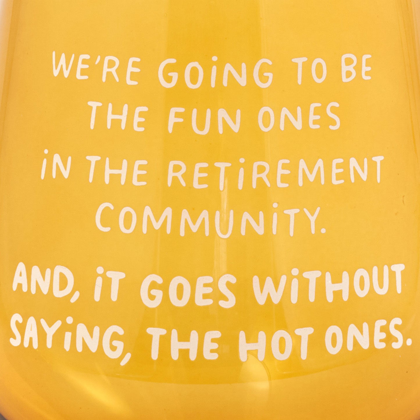 The Hot Ones Funny Stemless Wine Glass, 15.5 oz.