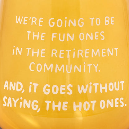 The Hot Ones Funny Stemless Wine Glass, 15.5 oz.