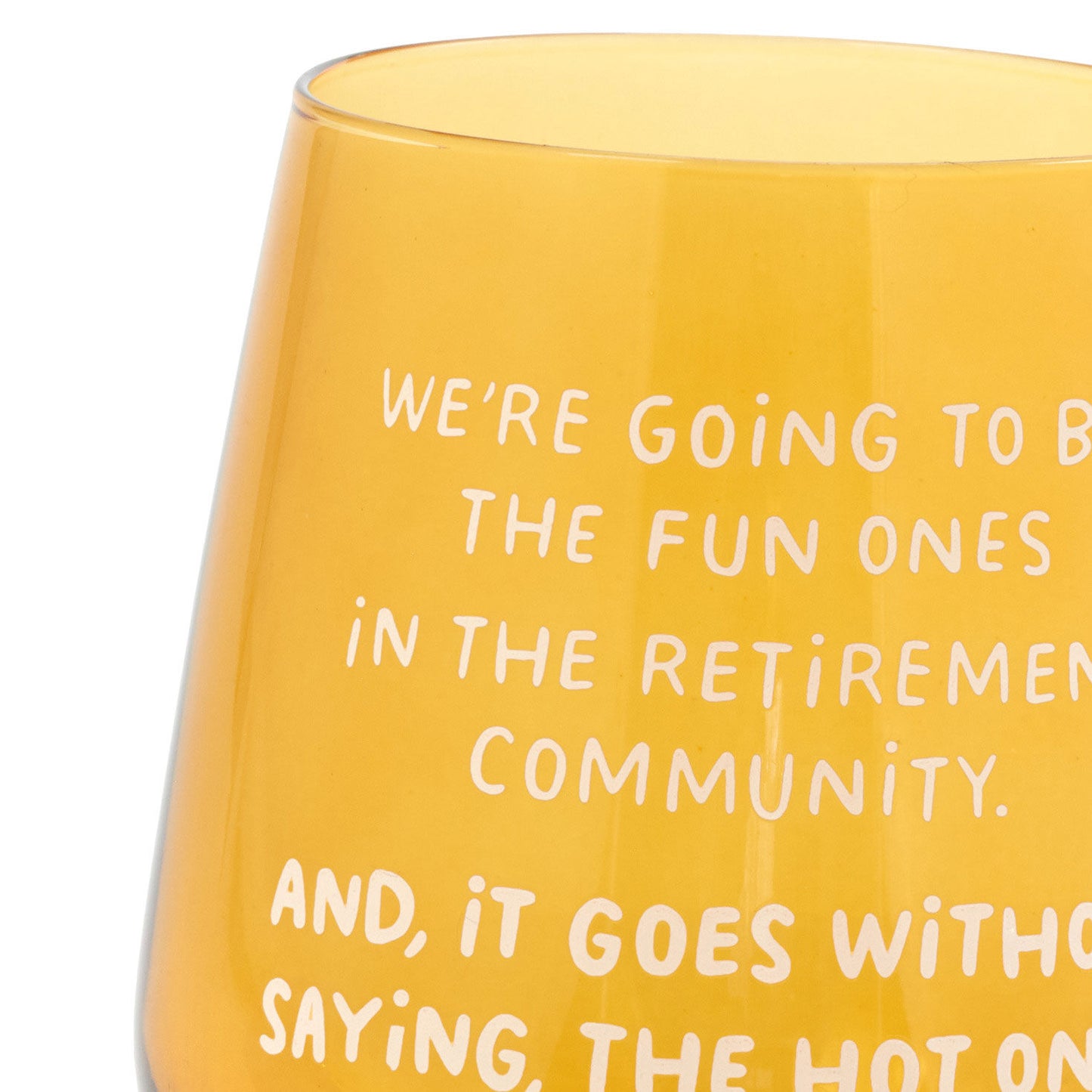 The Hot Ones Funny Stemless Wine Glass, 15.5 oz.