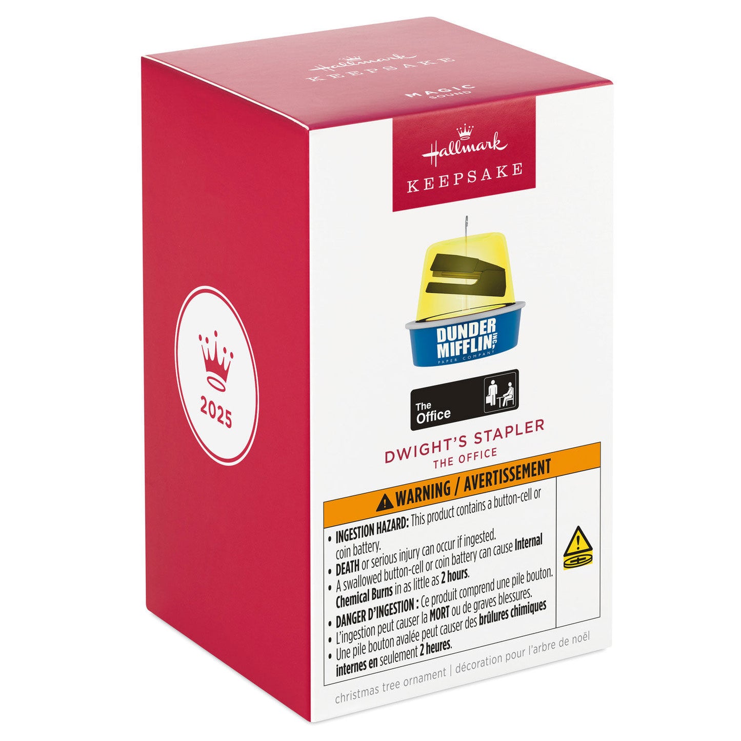 The Office, Dwight's Stapler with Sound — 2025 Hallmark Keepsake Christmas Ornament