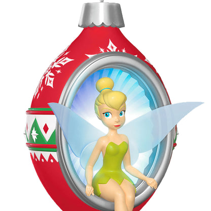 Disney Tinker Bell Trimming the Tree With Tink & Light — 2025 Hallmark Keepsake Christmas Ornament
