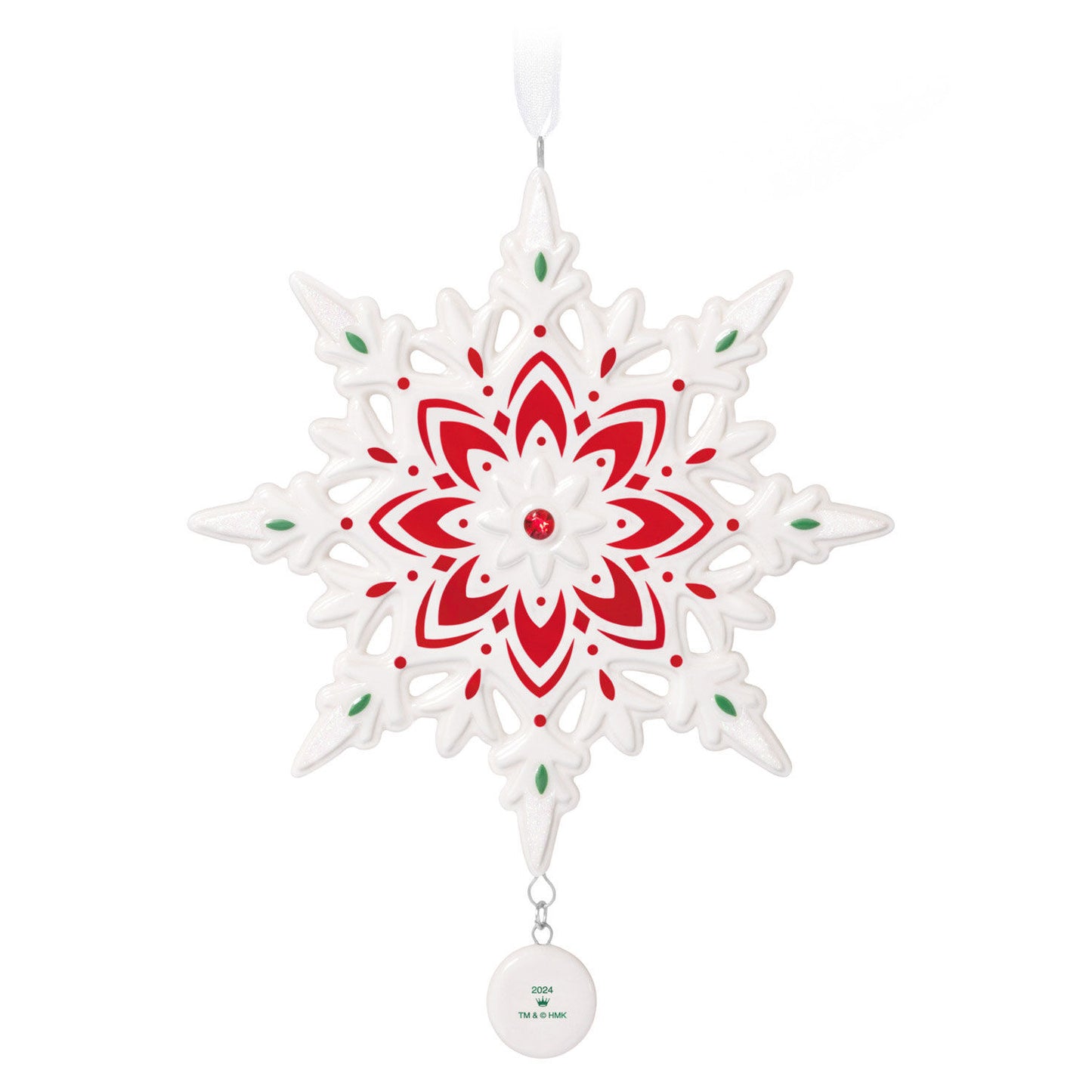 2024 Snowflake (Porcelain) — Hallmark Keepsake Christmas Ornament