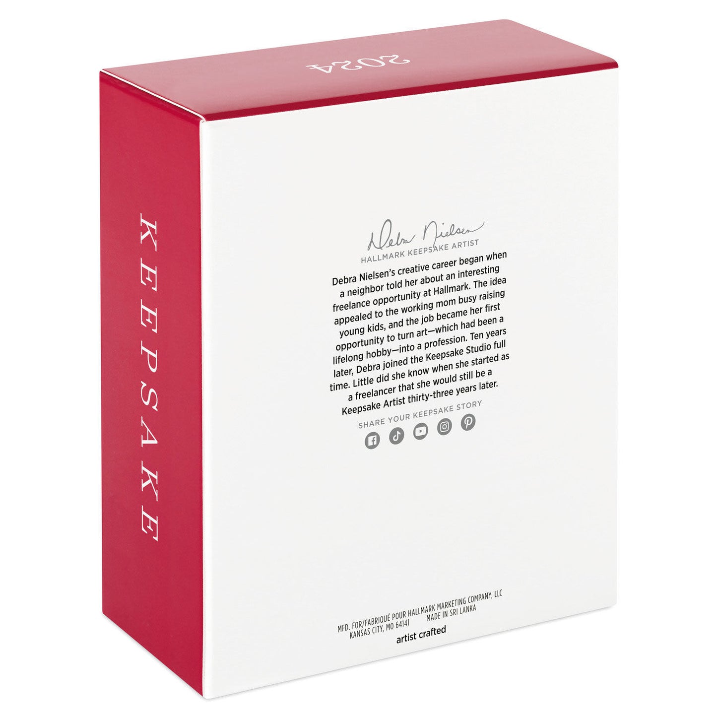 Sweet Unicorn — Hallmark Keepsake Christmas Ornament packaging with artist details and glossy finish in red and white.