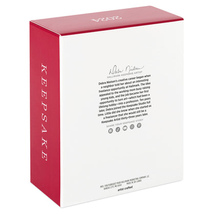 Sweet Unicorn — Hallmark Keepsake Christmas Ornament packaging with artist details and glossy finish in red and white.