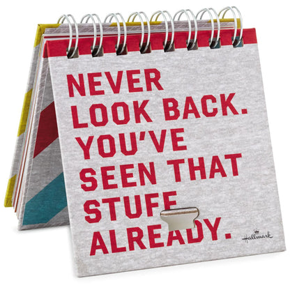 You Are Strong Book, motivational flip book, 64 pages, close-up of inspirational quote page.