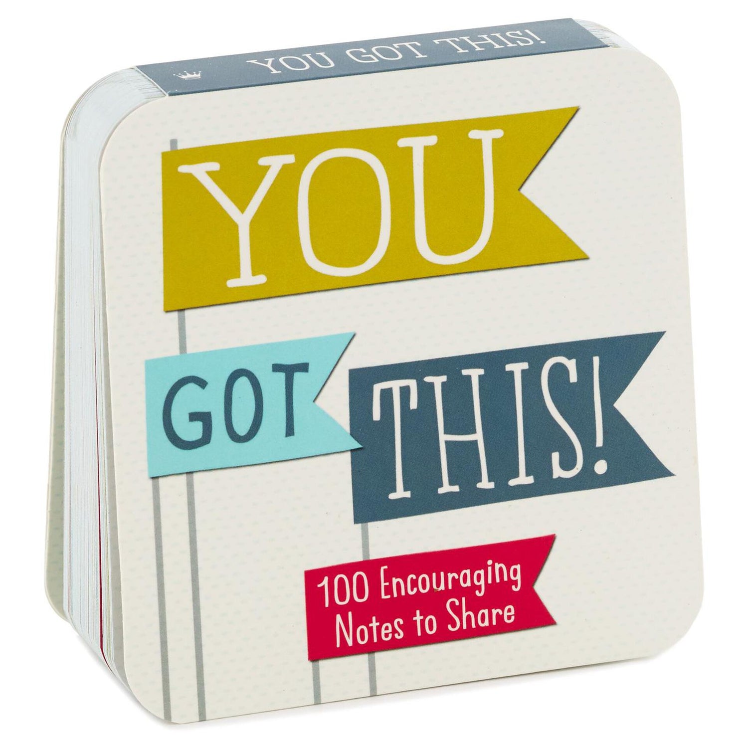 You Got This! Little Notes of Cheer to Share Gift Book, softcover with colourful banners, showing front cover design, 100 pages, 11.11cm.