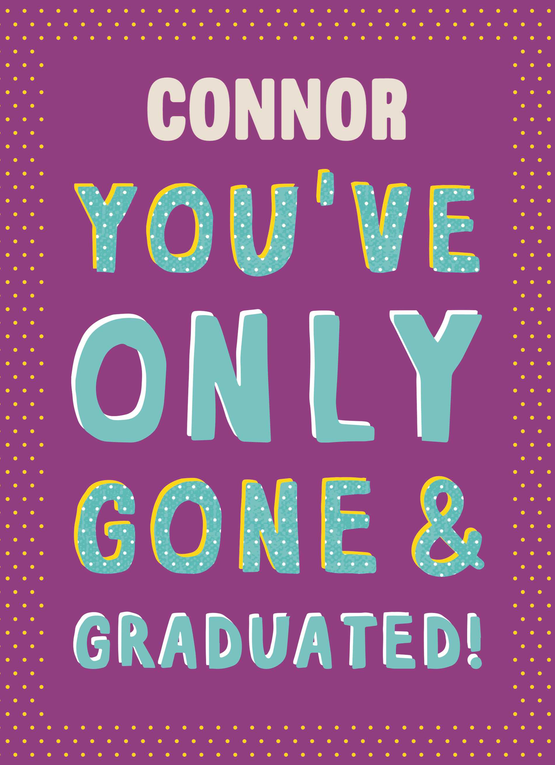 Graduation Editable Contemporary Text Based