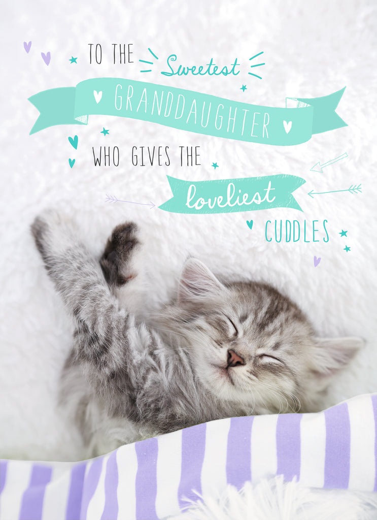 Cute Granddaughter Birthday Photographic Cat