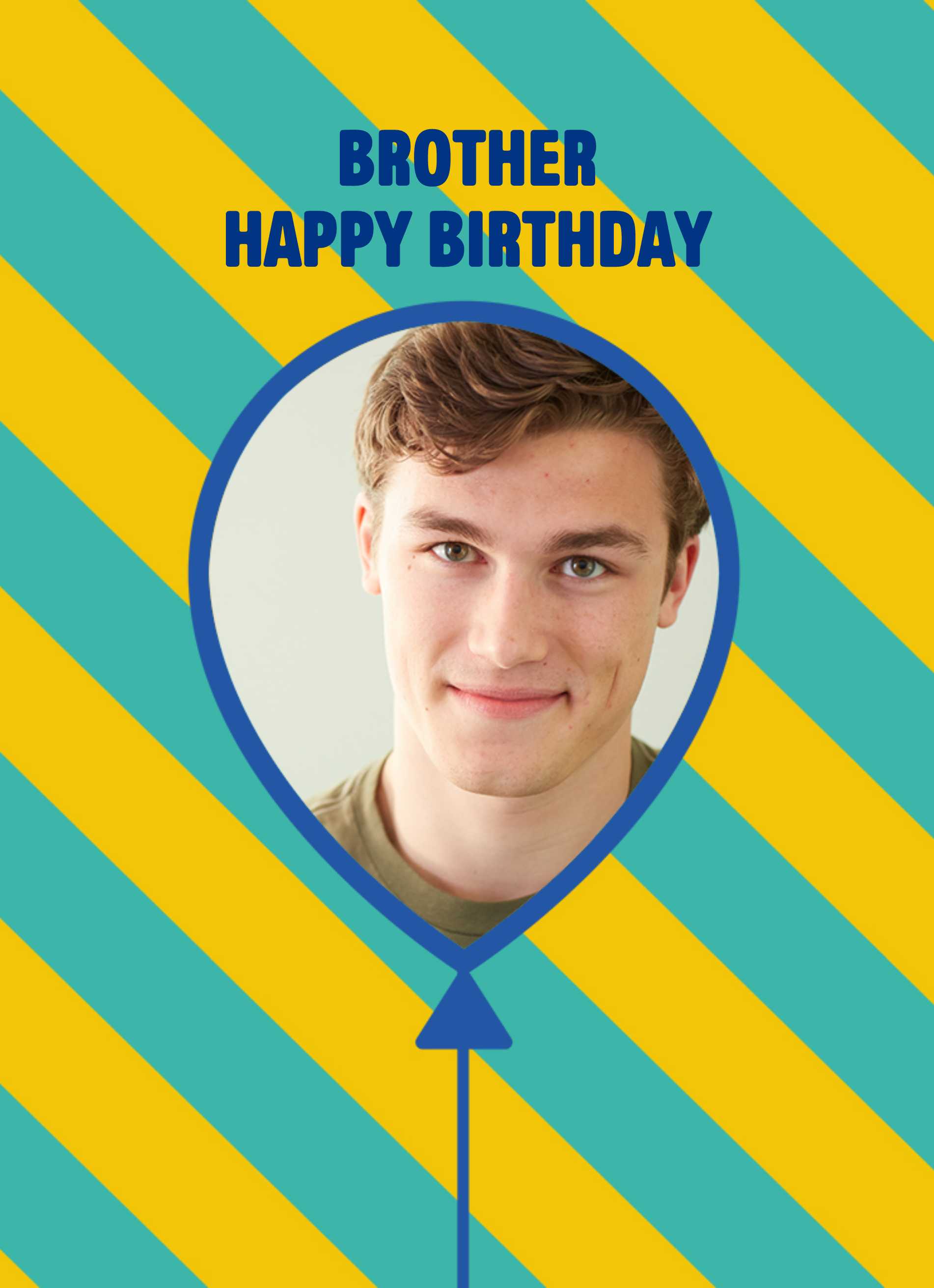 Personalised Happy Birthday Brother Photo Frame Card Hallmark Australia