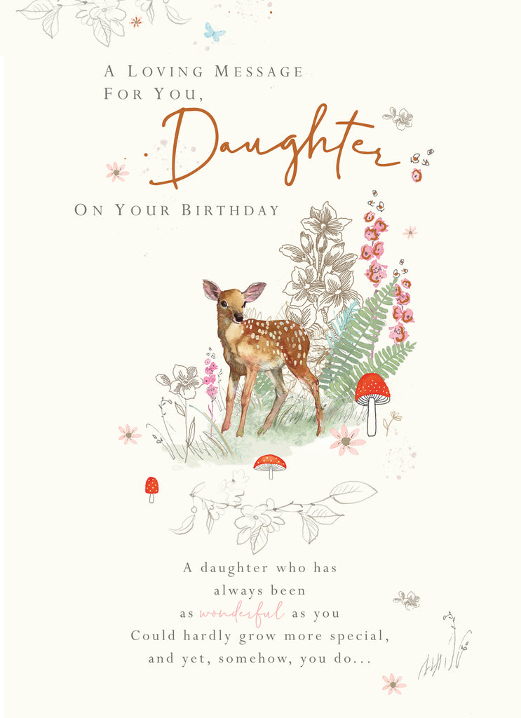 Daughter Deer Traditional Birthday