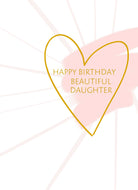 Daughter Contemporary Love Heart Editable Text