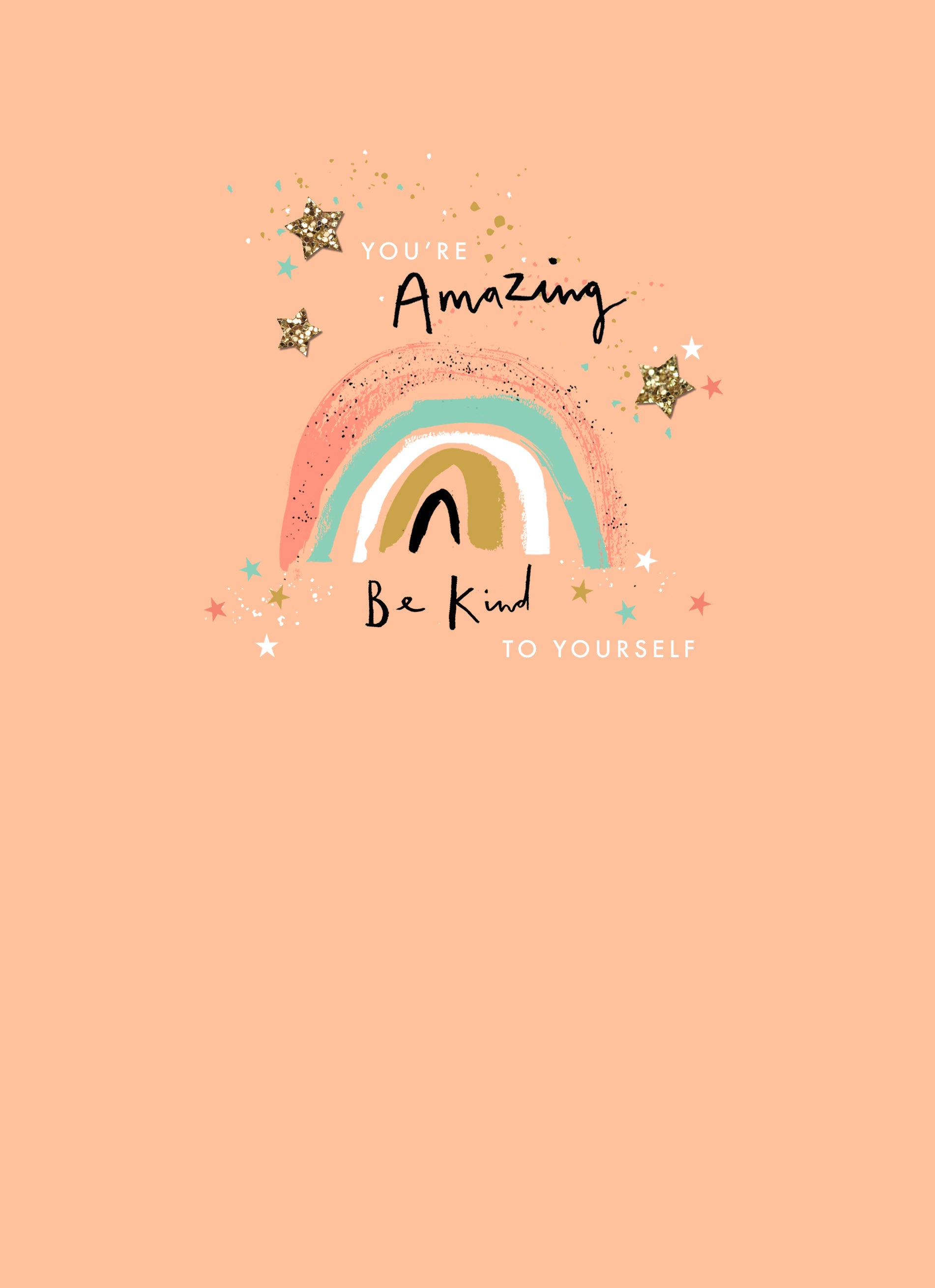 Contemporary Birthday Illustrated Rainbow Be Kind To Yourself