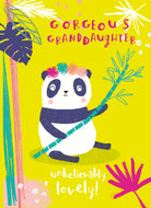 Contemporary Birthday Granddaughter Panda Lovely