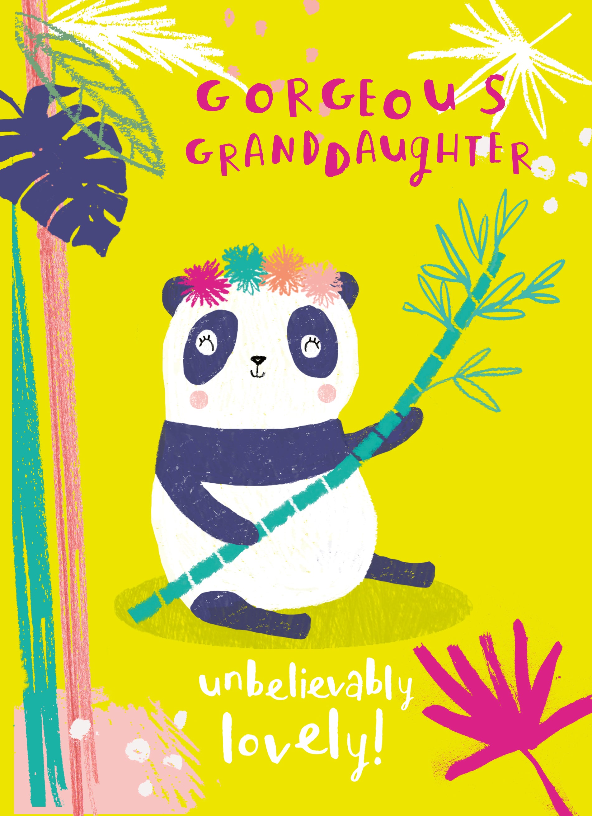 Contemporary Birthday Granddaughter Panda Lovely