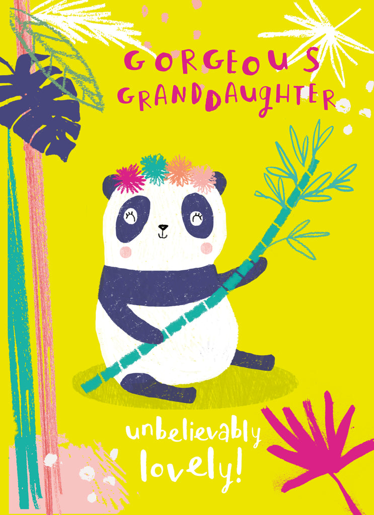Contemporary Birthday Granddaughter Panda Lovely