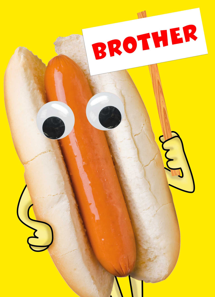 Brother Funny Hot Dog Googly Eyes