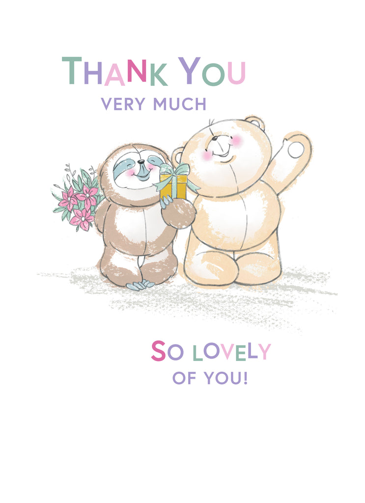 Cute Thank You Forever Friends Owl Bear