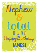 Classic Birthday Nephew Editable Total Dude