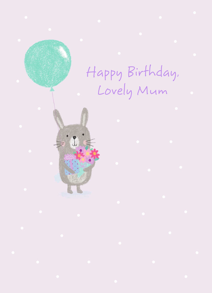 Cute Birthday Mum Bunny Balloon