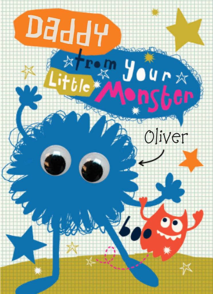 Daddy Colourful Monsters Editable Text