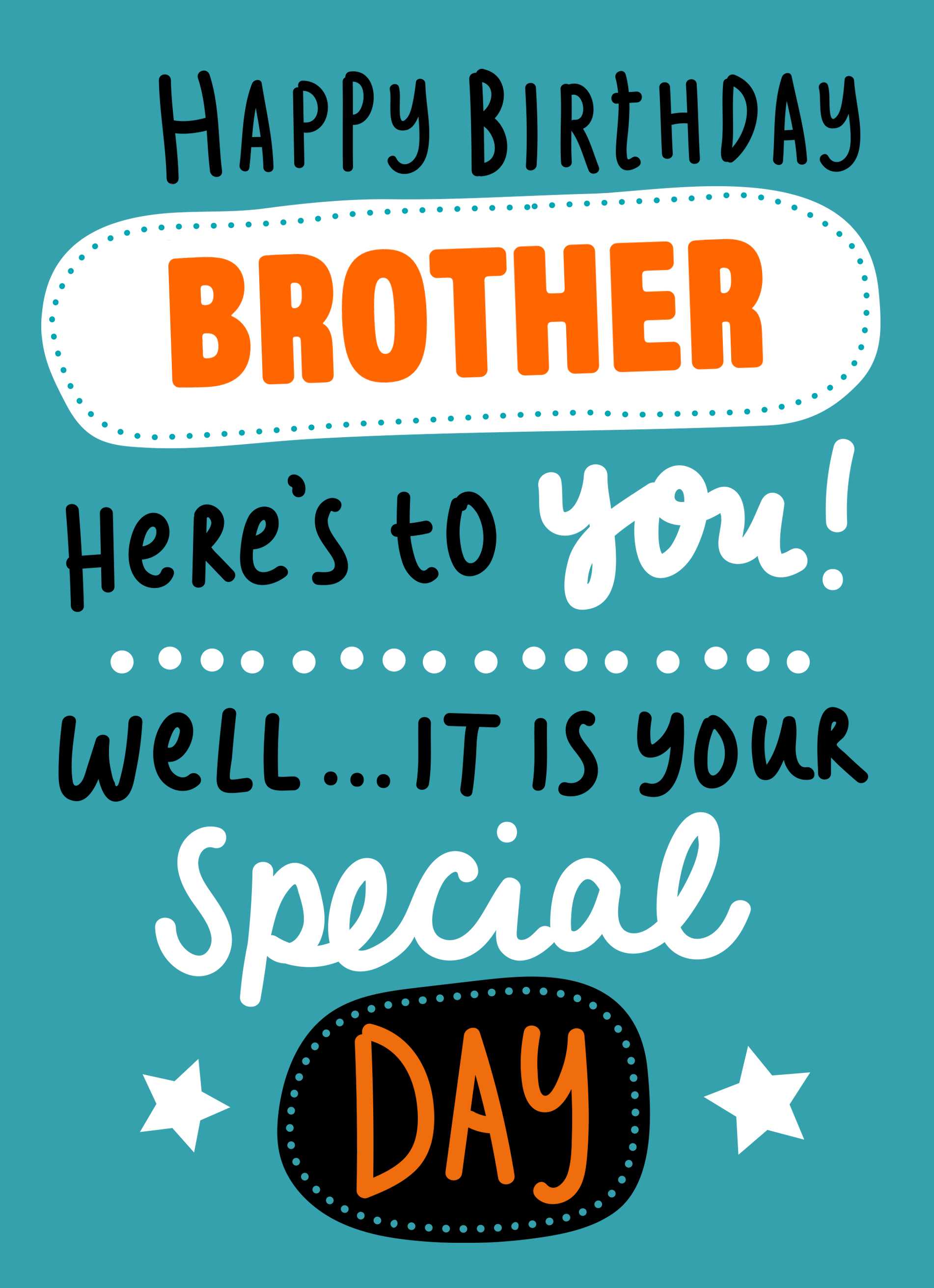 Brother Happy Birthday Special Editable