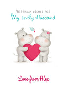 Husband Cute Heart Hippos