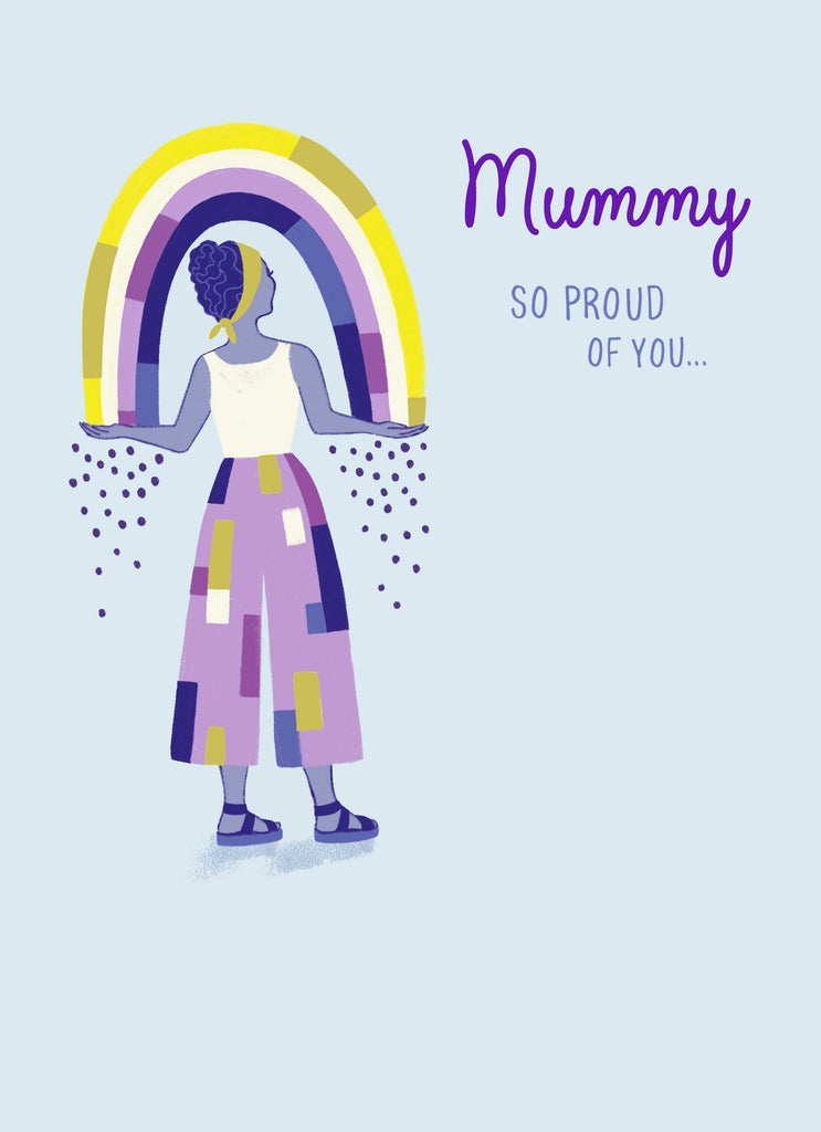 Mummy Contemporary Rainbow Illustration