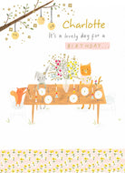 Cute Birthday Editable Tea Party Animals