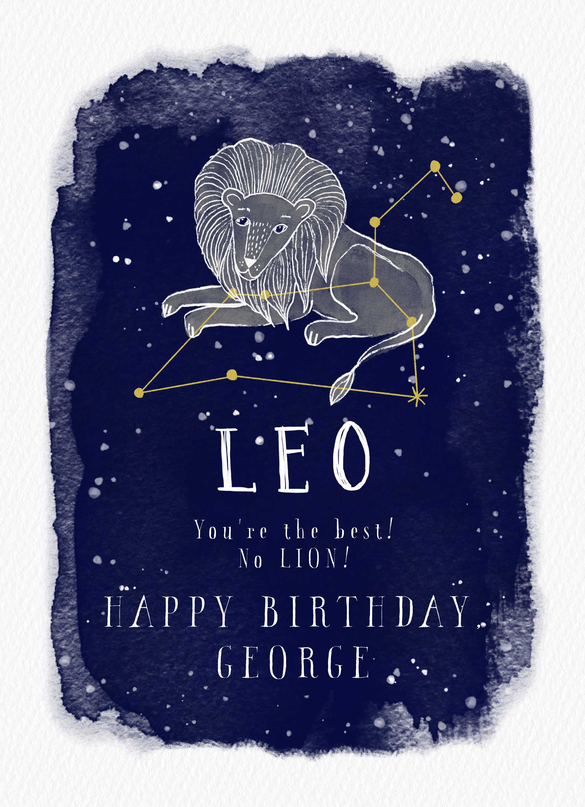 Contemporary Zodiac Symbol Leo