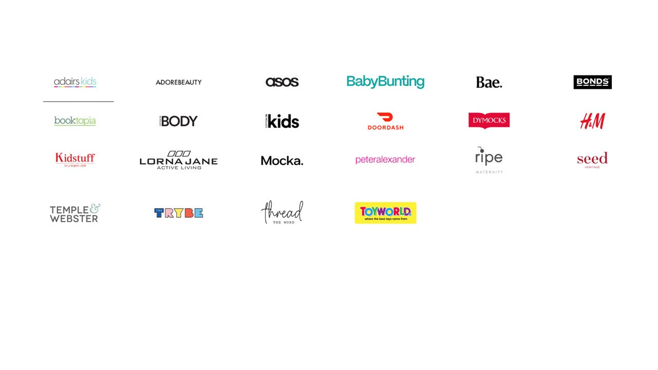 Various brand logos displayed on a white background